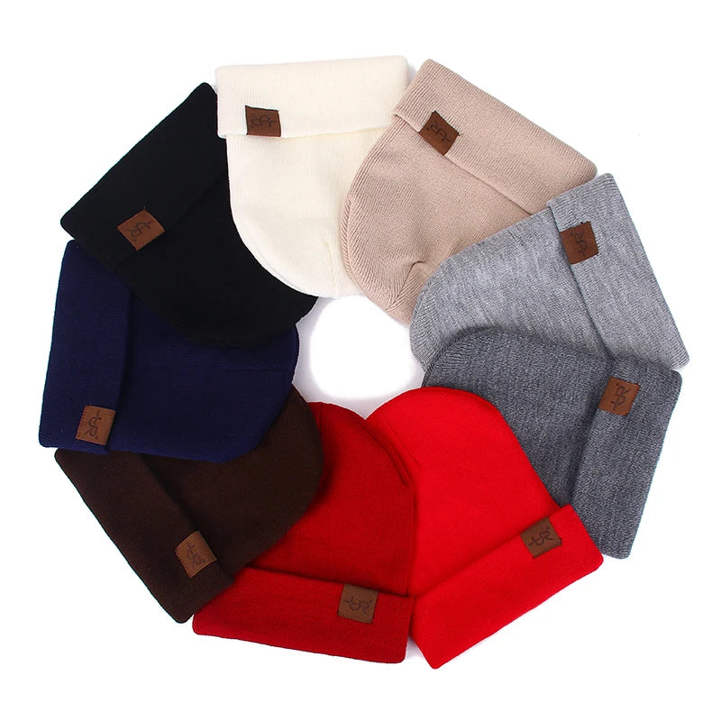 Unisex Casual Knitted Beanie Hat