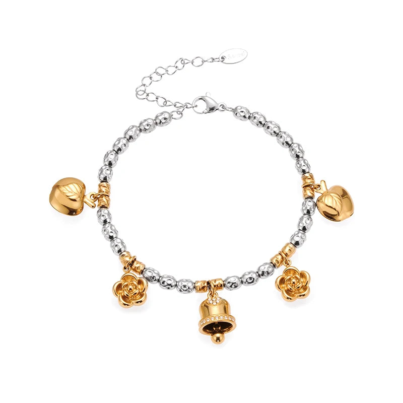 Nivora Stainless Steel Heart Bracelet