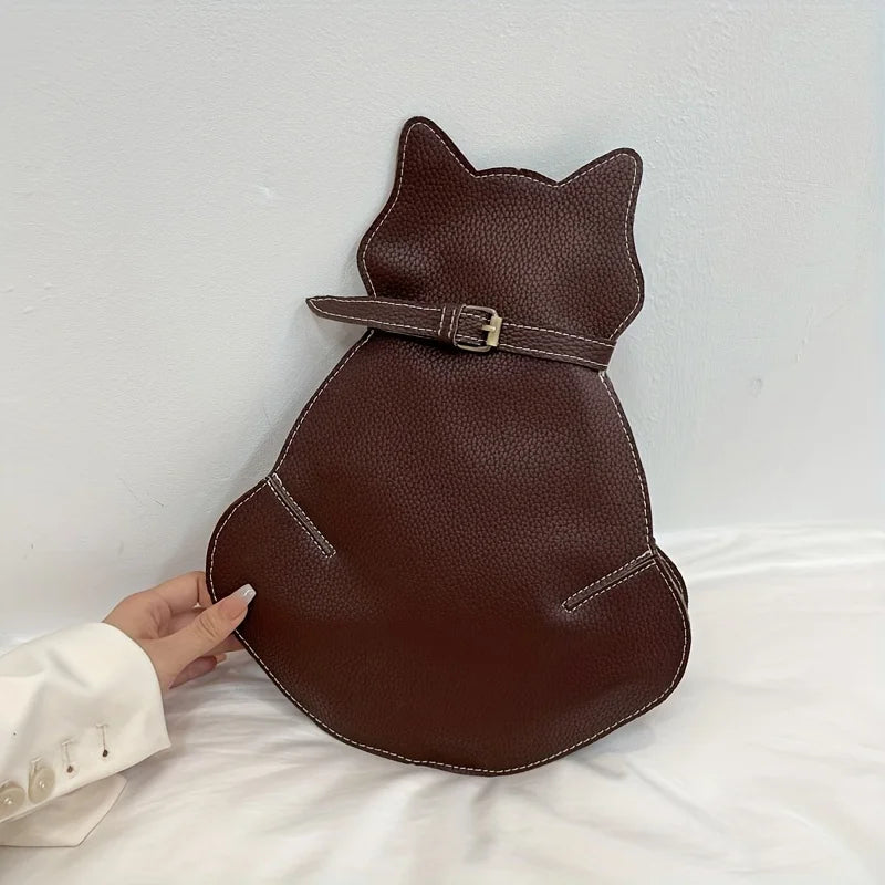 Women’s Cat-Shaped PU Crossbody Bag