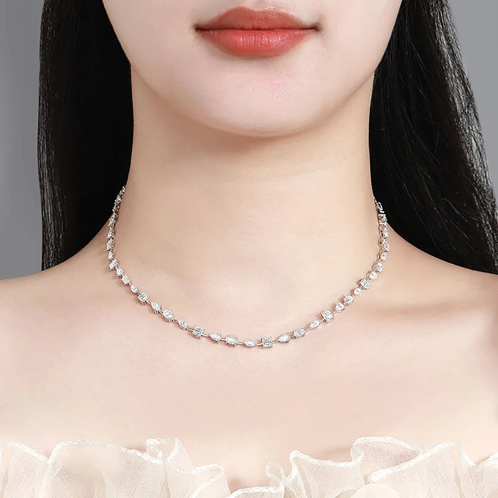 Women’s Full Moissanite Necklace Choker