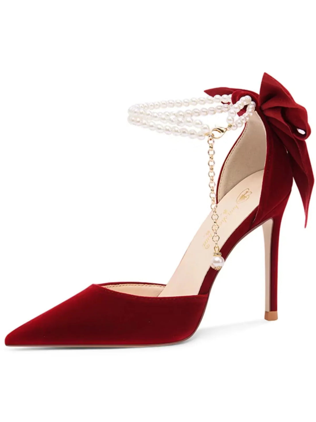 Women’s Thin Heel Pearl Sandals