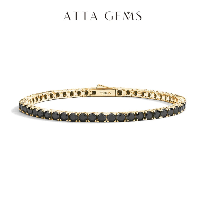 Round Cut Moissanite Tennis Bracelet