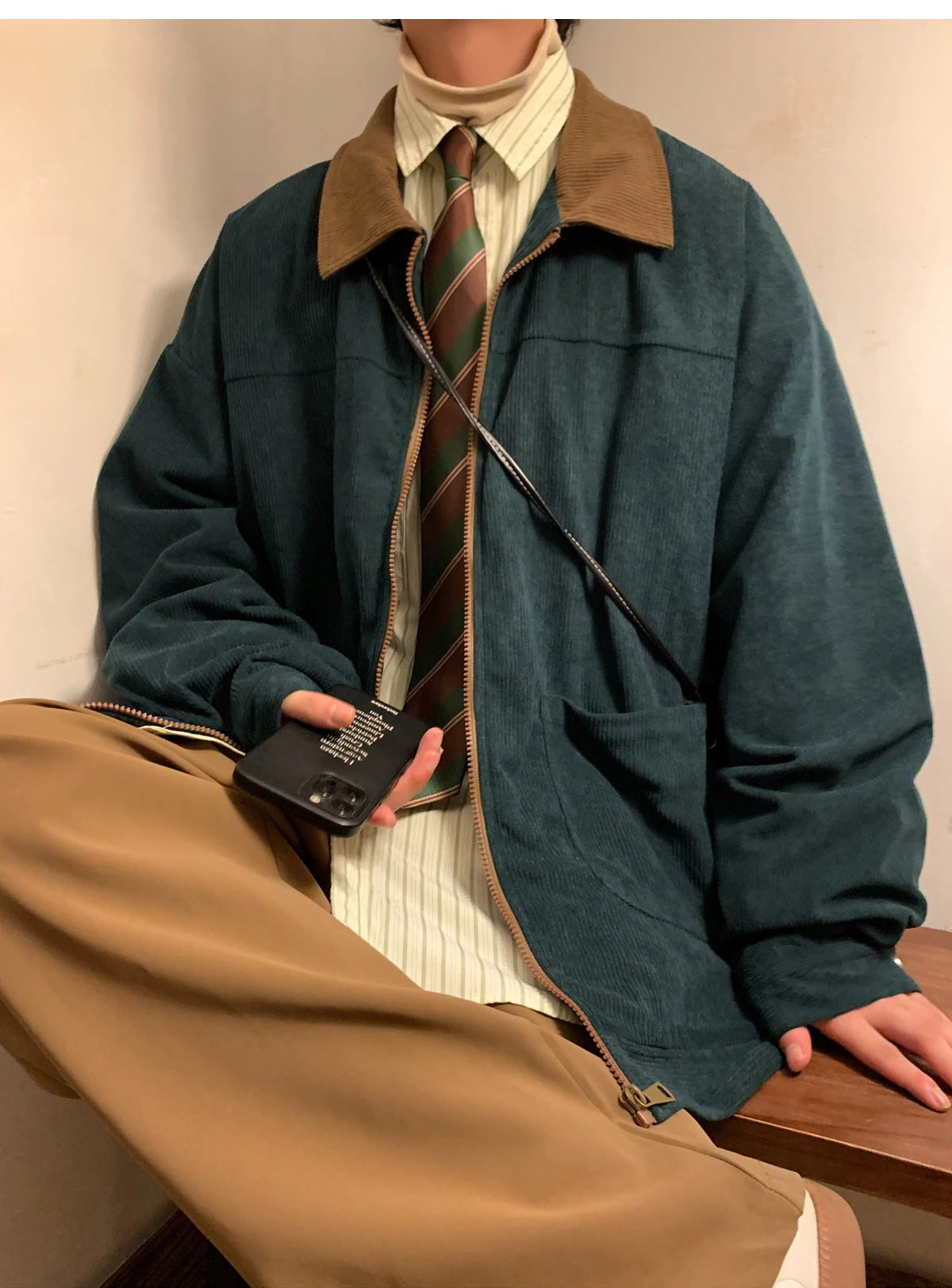 American Vintage Bomber Windbreaker Jacket