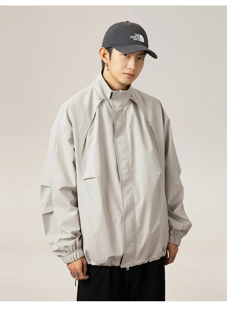 Water-Repellent Stand-Collar Outdoor Jacket