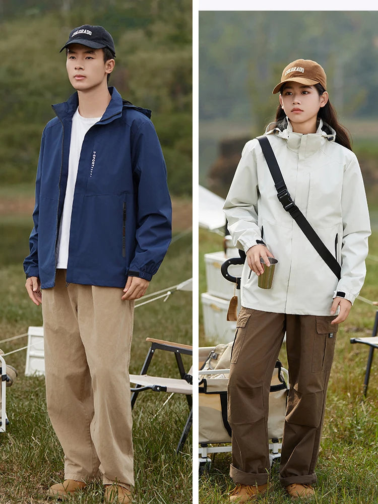 Men & Women Casual Waterproof Windbreaker