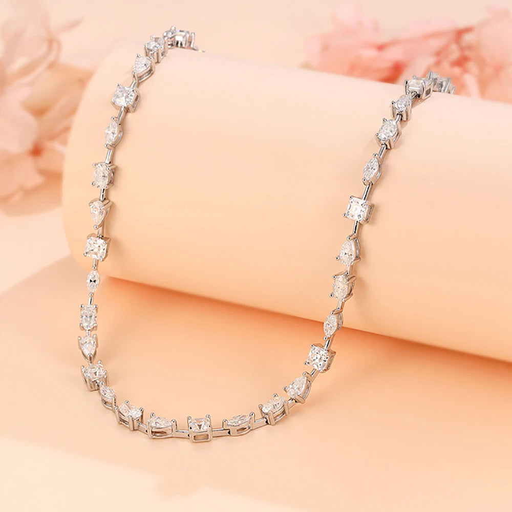 Women’s Full Moissanite Necklace Choker