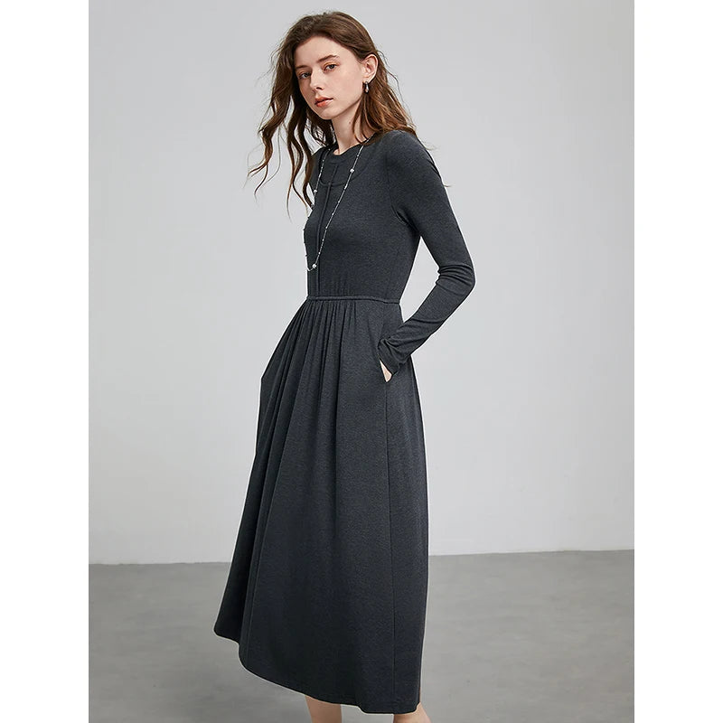 Spring Black Two-Piece Dress