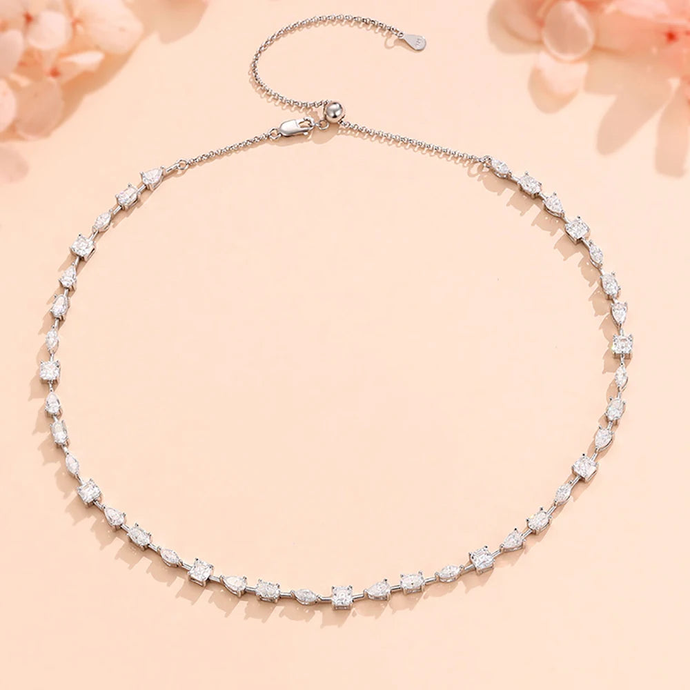 Women’s Full Moissanite Necklace Choker