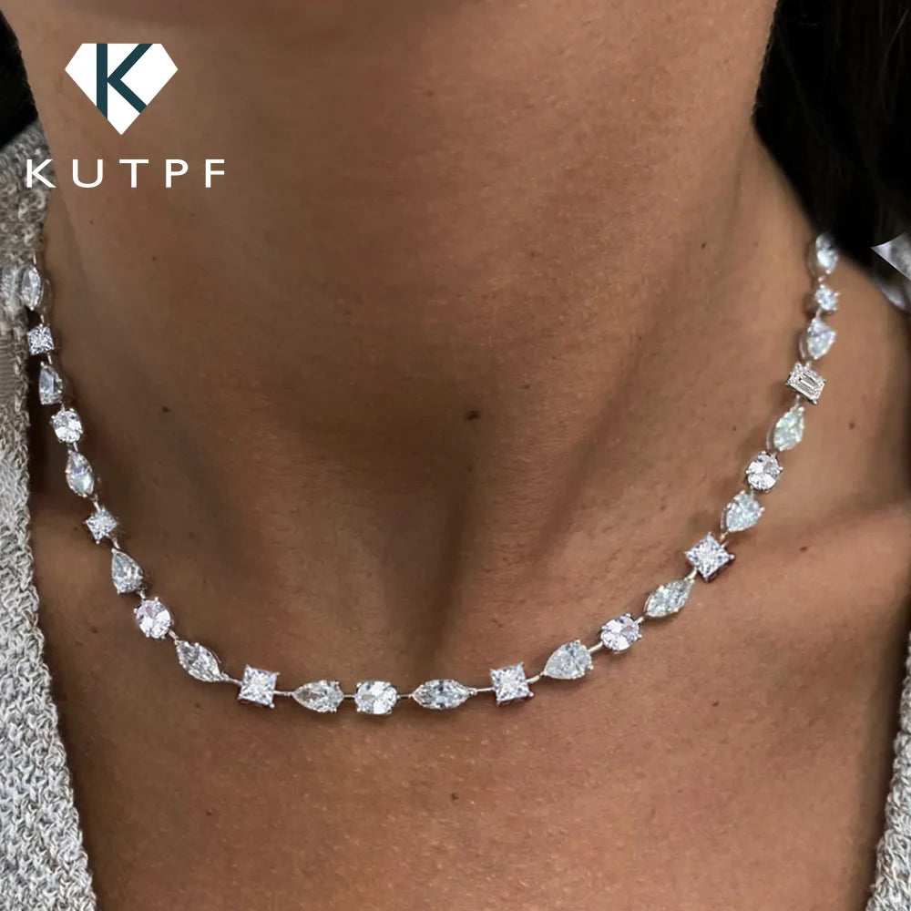 Women’s Full Moissanite Necklace Choker