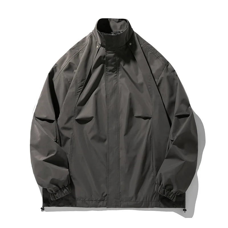 Water-Repellent Stand-Collar Outdoor Jacket