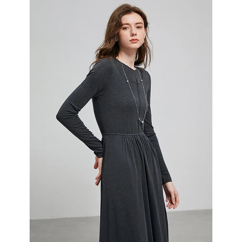 Spring Black Two-Piece Dress