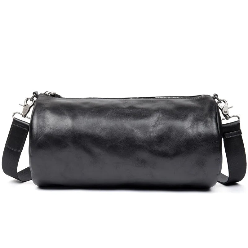 Men’s Cowhide Minimalist Bucket Bag