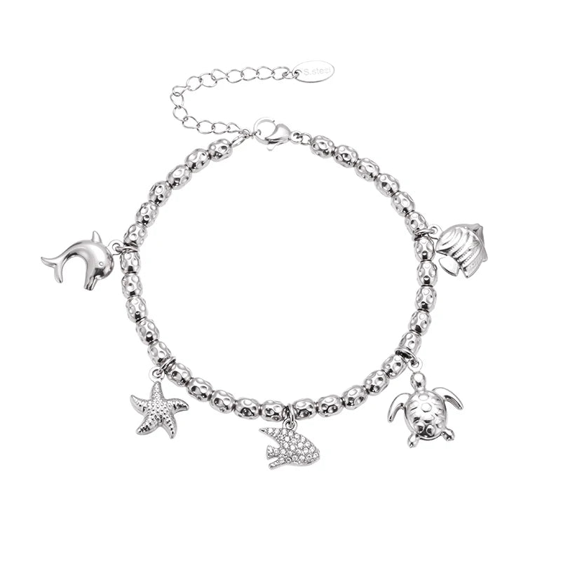 Nivora Stainless Steel Heart Bracelet