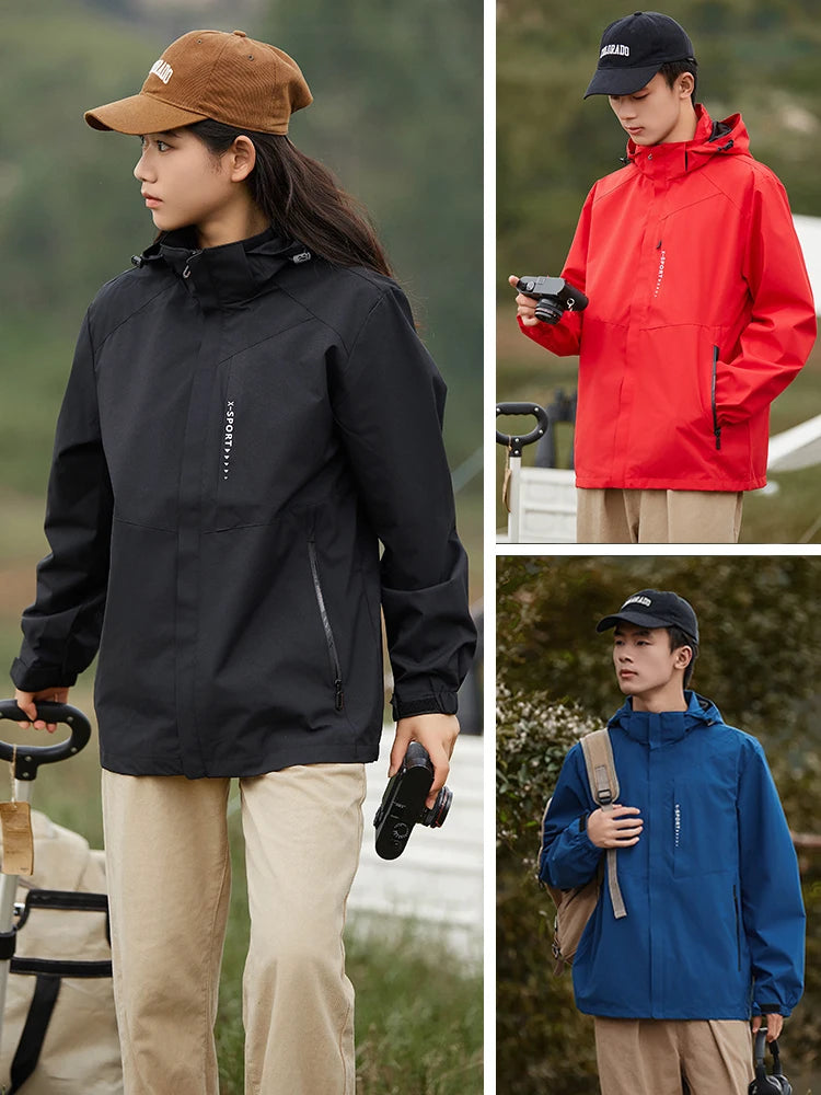 Men & Women Casual Waterproof Windbreaker