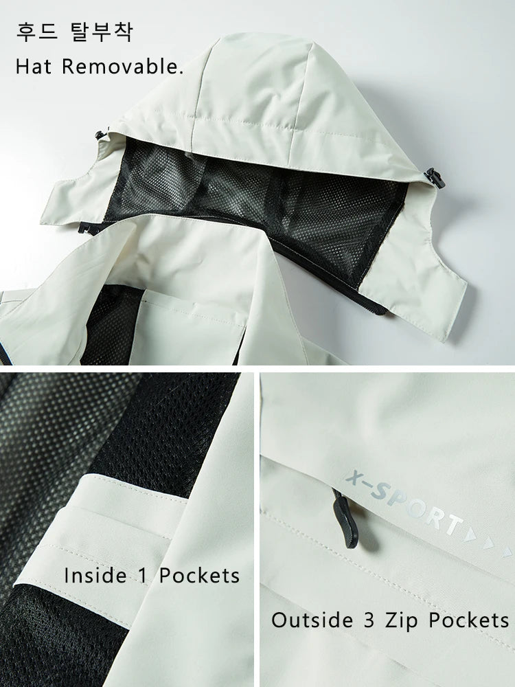 Men & Women Casual Waterproof Windbreaker