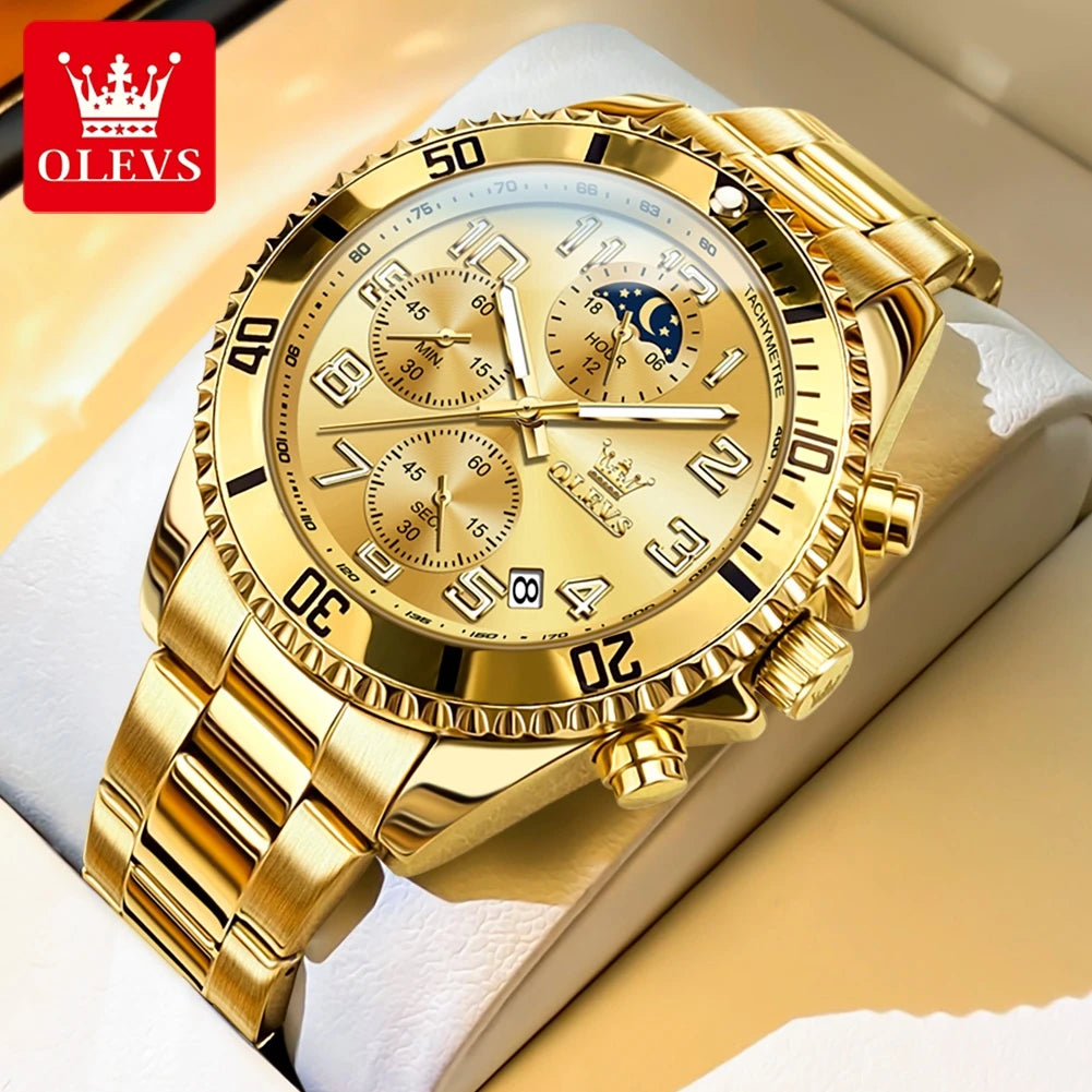 OLEVS 2926 Gold Luxury Men’s Watch