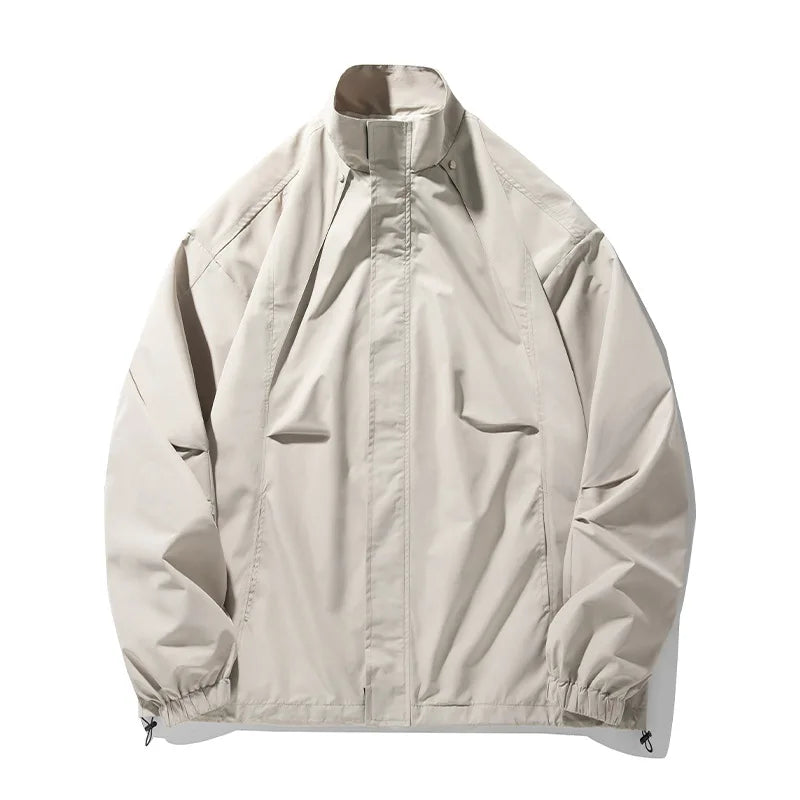 Water-Repellent Stand-Collar Outdoor Jacket