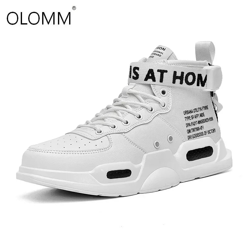 Men’s High-Top Leather Sneakers