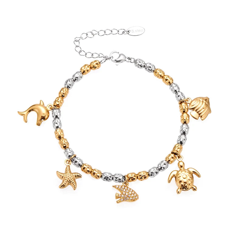 Nivora Stainless Steel Heart Bracelet