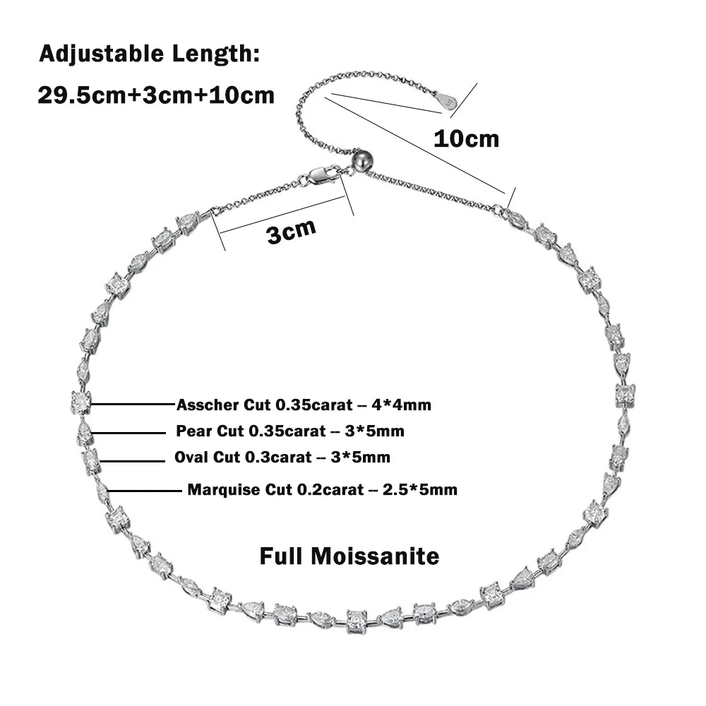 Women’s Full Moissanite Necklace Choker