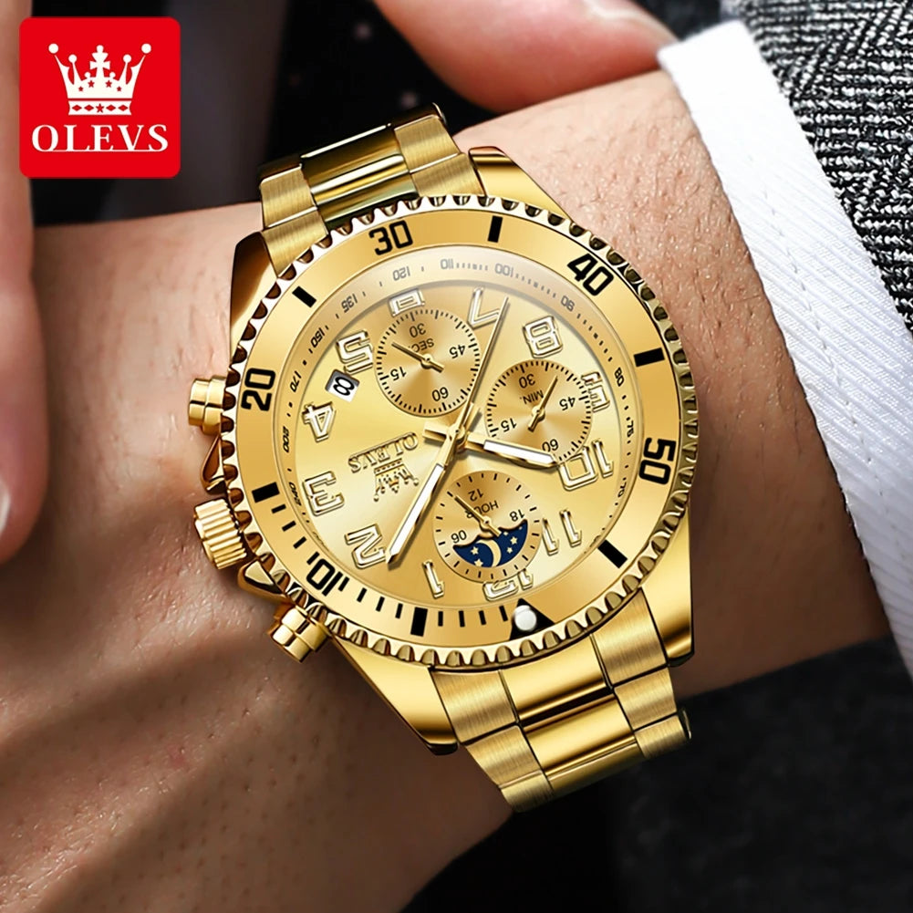 OLEVS 2926 Gold Luxury Men’s Watch