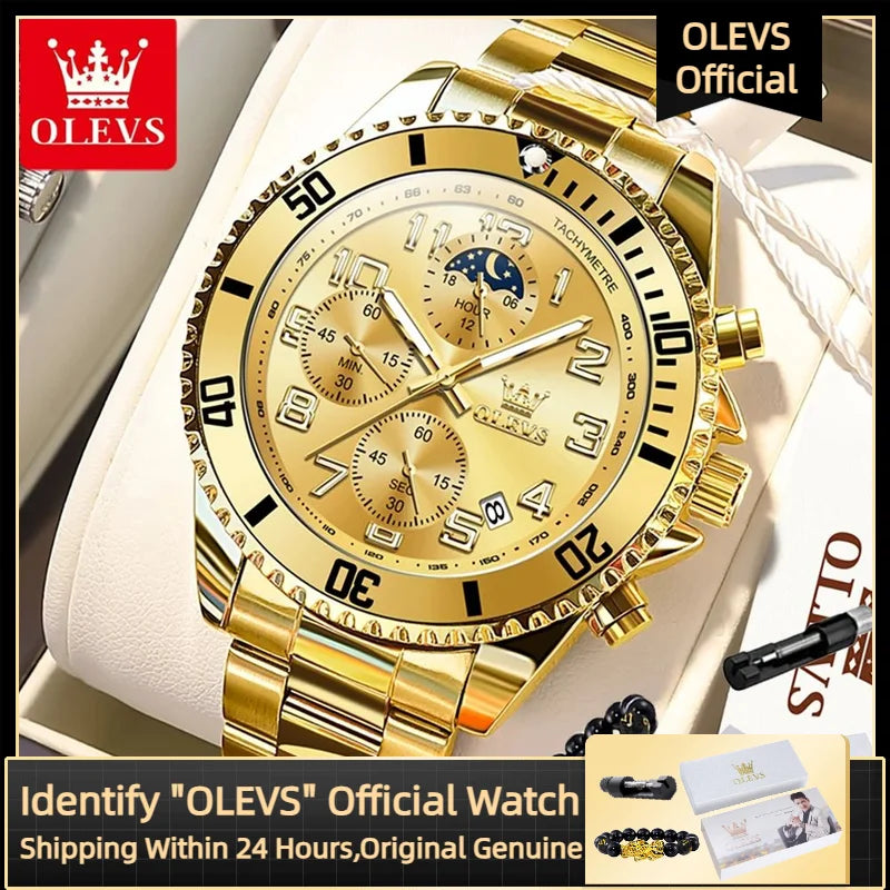 OLEVS 2926 Gold Luxury Men’s Watch