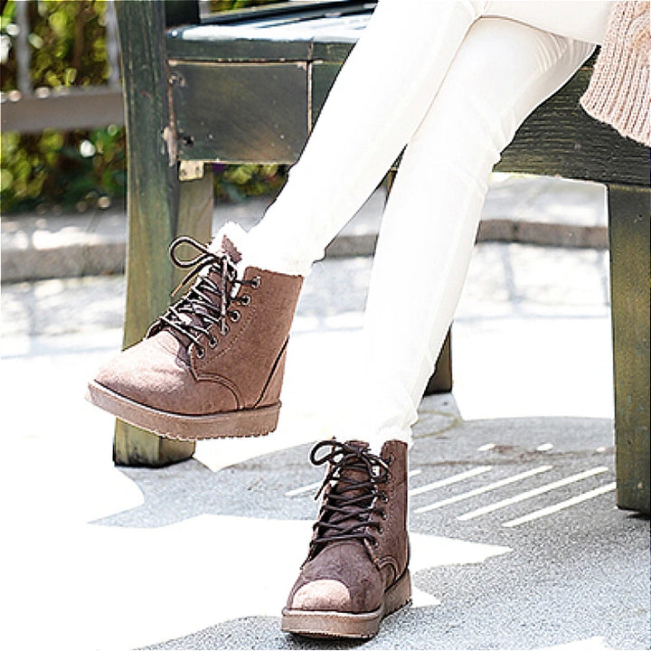 Women’s Autumn Winter Cross Belt Short Boots