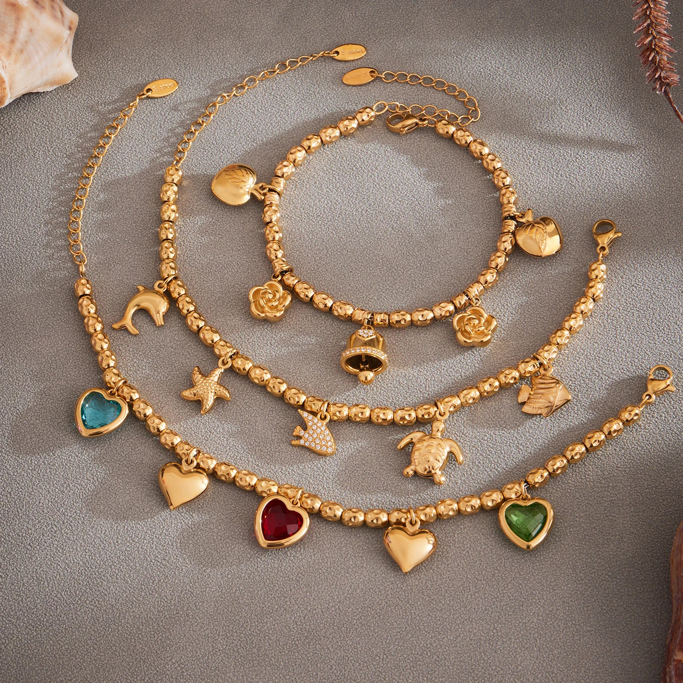 Nivora Stainless Steel Heart Bracelet