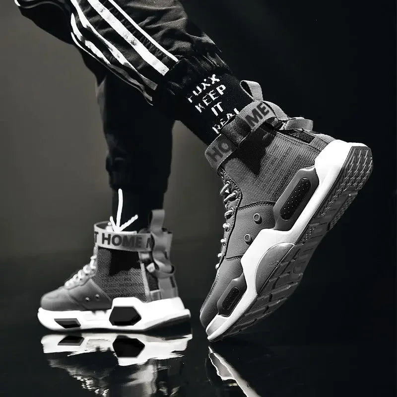 Men’s High-Top Leather Sneakers