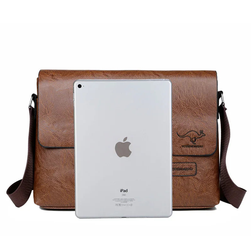 Men’s Business Leather Shoulder Bag