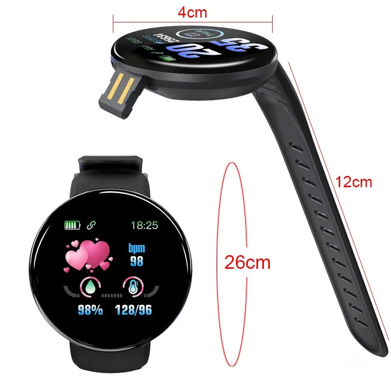 D18 Smartwatch, Men & Women