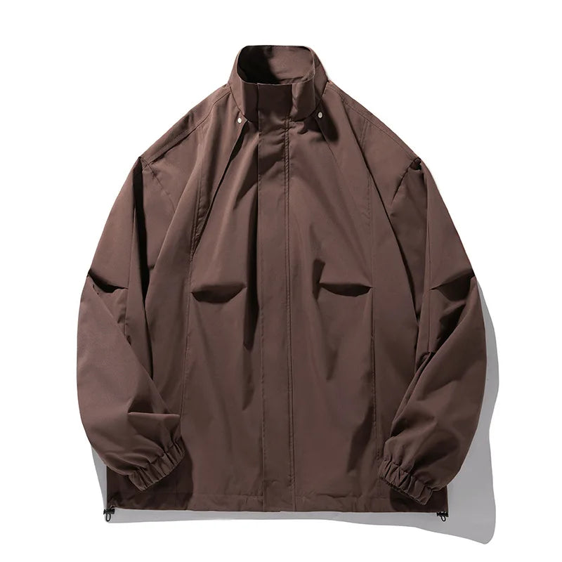 Water-Repellent Stand-Collar Outdoor Jacket