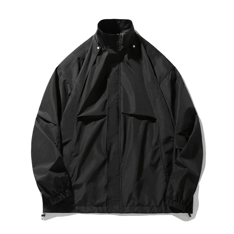 Water-Repellent Stand-Collar Outdoor Jacket