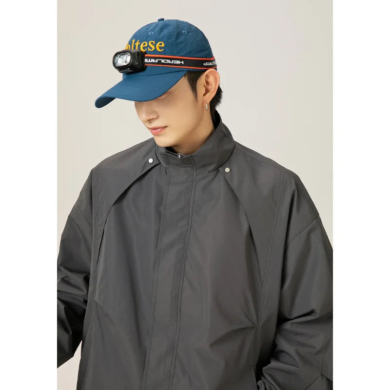 Water-Repellent Stand-Collar Outdoor Jacket