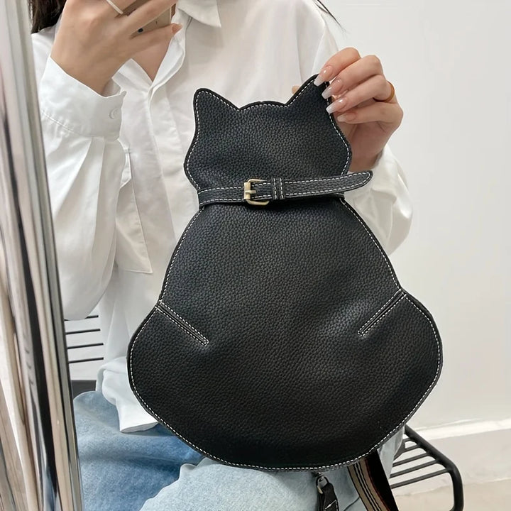 Women’s Cat-Shaped PU Crossbody Bag