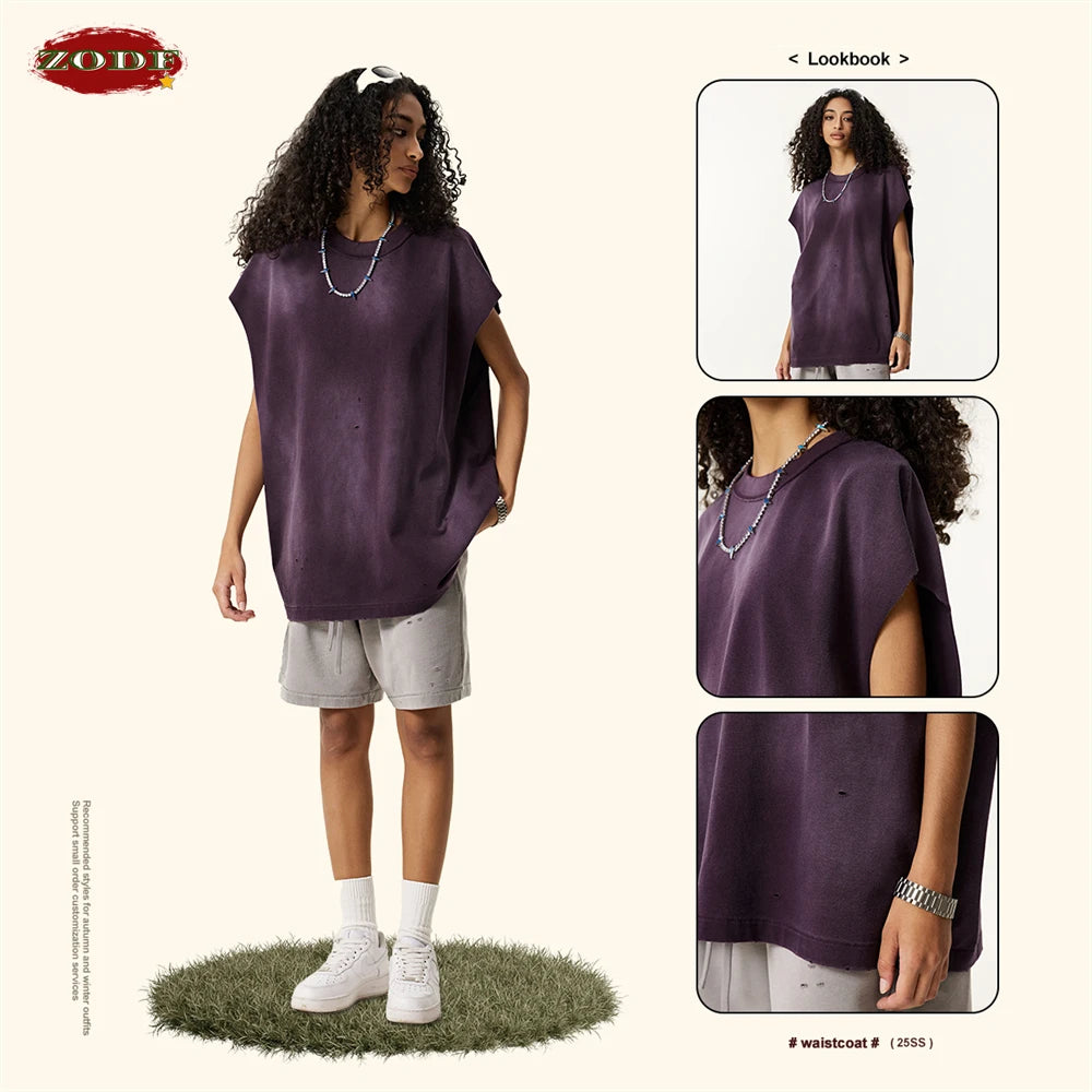 Men & Unisex Summer Washed Tank Top