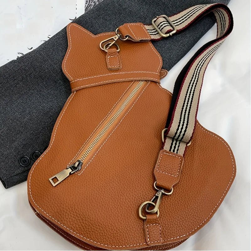 Women’s Cat-Shaped PU Crossbody Bag