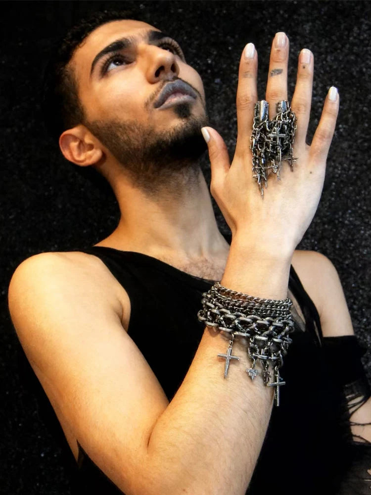 Unisex Layered Chain Bracelet