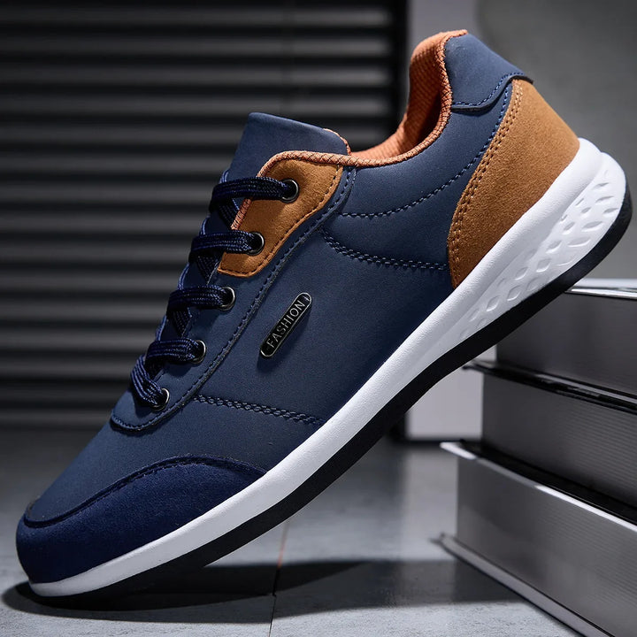 Men’s Waterproof Walking Leather Sneakers 2025